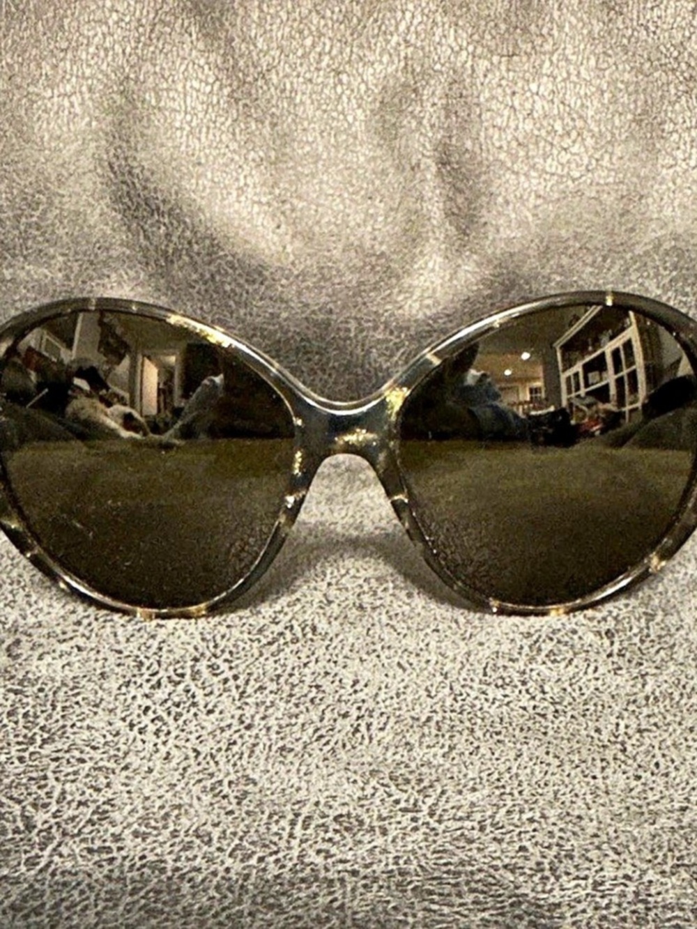 Versace Oversized Sunglasses in Brown
